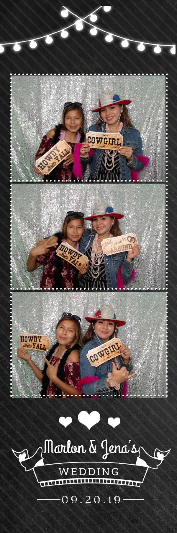 Jena and Marlon's Wedding | View more photos from the event at gallery.photoboothbillings.com/u/PhotoBoothBillings/Jena-and-Marlons-Wedding